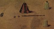 BOSCH, Hieronymus Details of The Conjurer painting